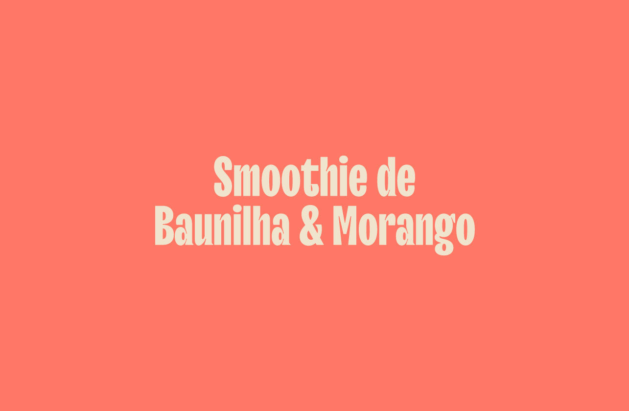 Smoothie de Baunilha e Morango Nude