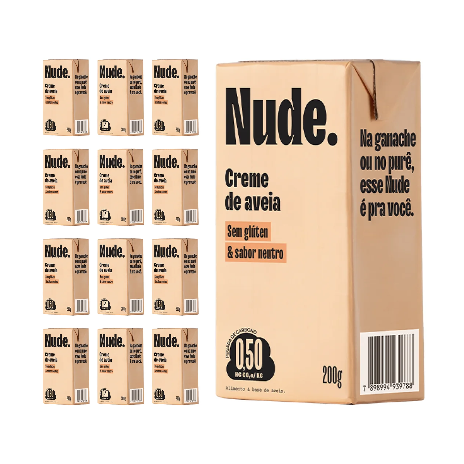 Creme de Aveia Sem Glúten 200g - KIT 12x