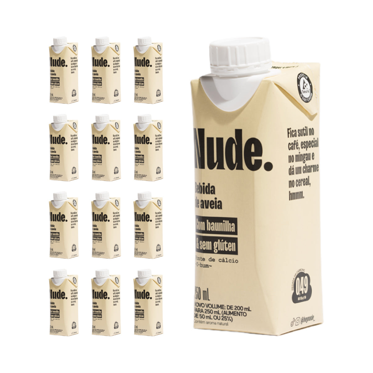 Bebida de Aveia To-Go Baunilha 250ml - KIT 12x