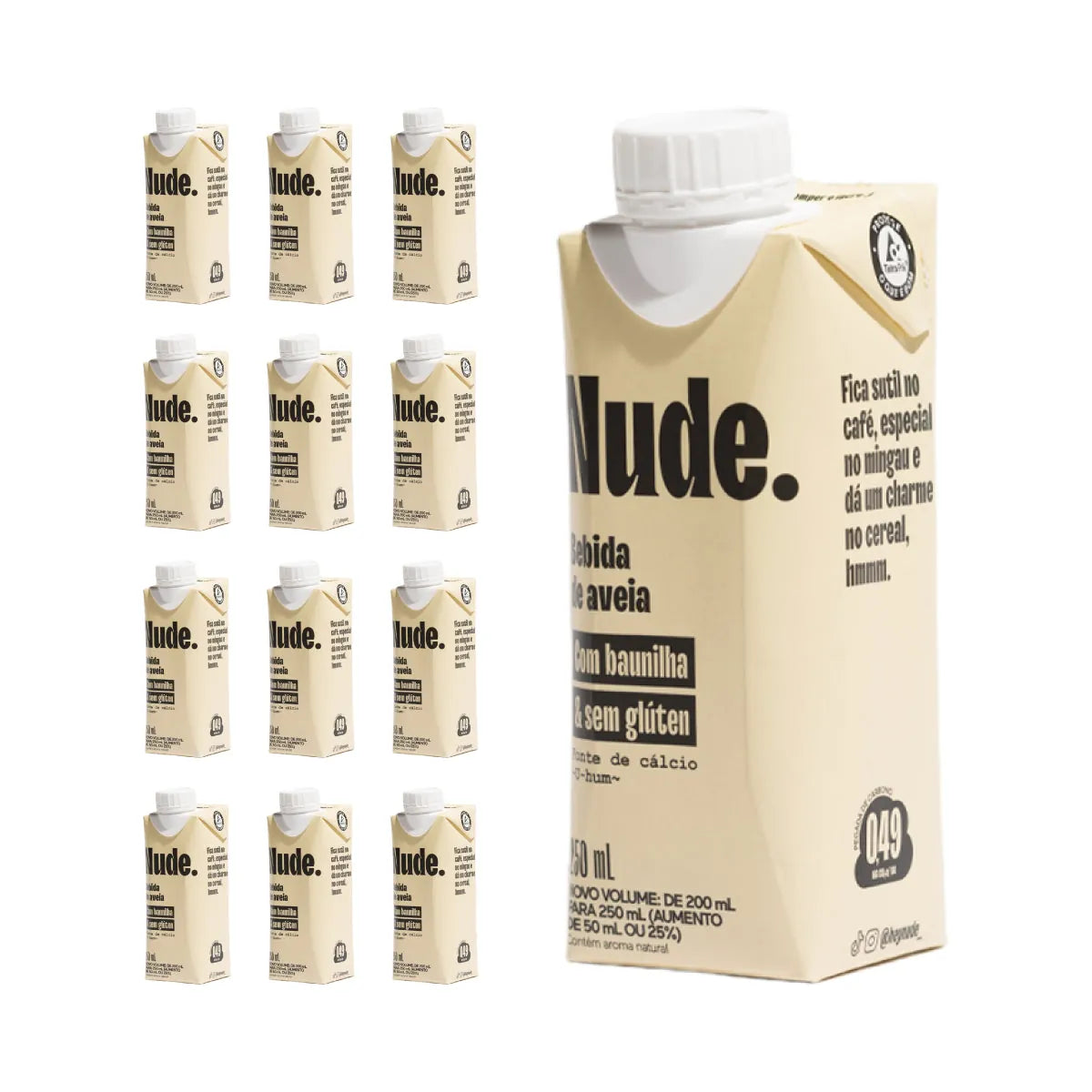 Bebida de Aveia To-Go Baunilha 250ml - KIT 12x